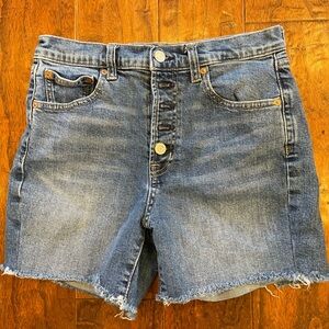 GAP denim high rise 4” shorts